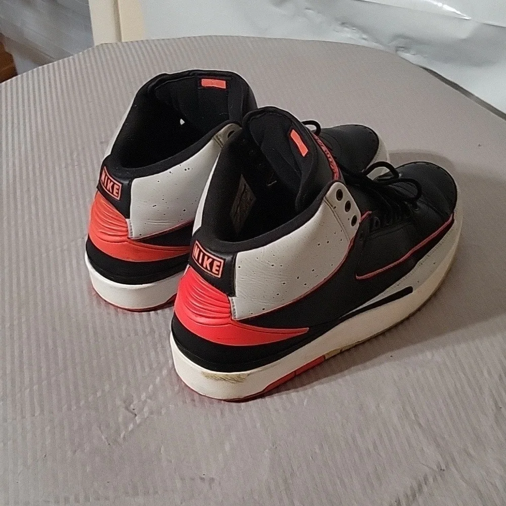 AIR JORDAN 2 Retro Infrared 23 Cement Vintage Basketball 11.5 90's Y2K Old Schoo
